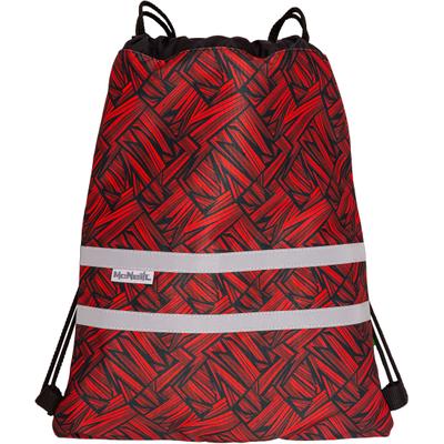 Turnbeutel MCNEILL "Sportschuhbeutel Zack", Kinder, Gr. B/H/T: 31cm x 41cm, rot (zack), Polyester, Taschen