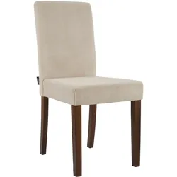 CLP Esszimmerstuhl Ina Cord antik dunkel   Farbe: hellbraun, Gestell Farbe: antik-dunkel