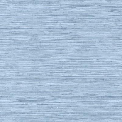York Wallcoverings Horizontal Grasscloth Light Blue Wallpaper