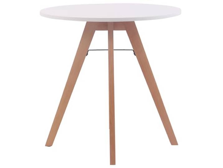 CLP Küchentisch Viktor I Esstisch Mit MDF Tischplatte I Bistrotisch Mit Buchenholzgestell, Größe: 75 cm
