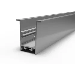 Rutec Projekt Kragenprofil TKP25/42, tief, rückversetzt, für LED Strips bis 2.22cm Breite, Aluminium eloxiert, 200cm RUP-PFE690