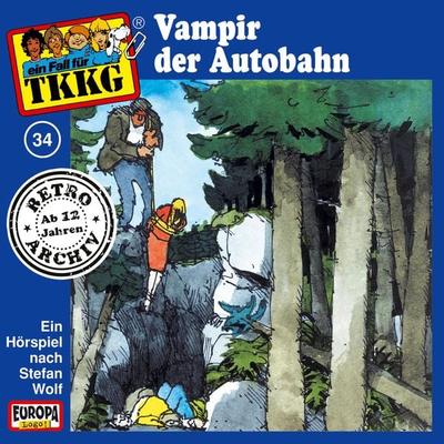 TKKG - Folge 34: Vampir der Autobahn - H.G. Francis, Audio, 4064066632663