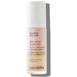 Rilastil, Foundation, Sensilis Skin Glow Make-Up Feuchtigkeitsspendende und strahlende Make-up Grundierung Leichte (Pêche Doré)
