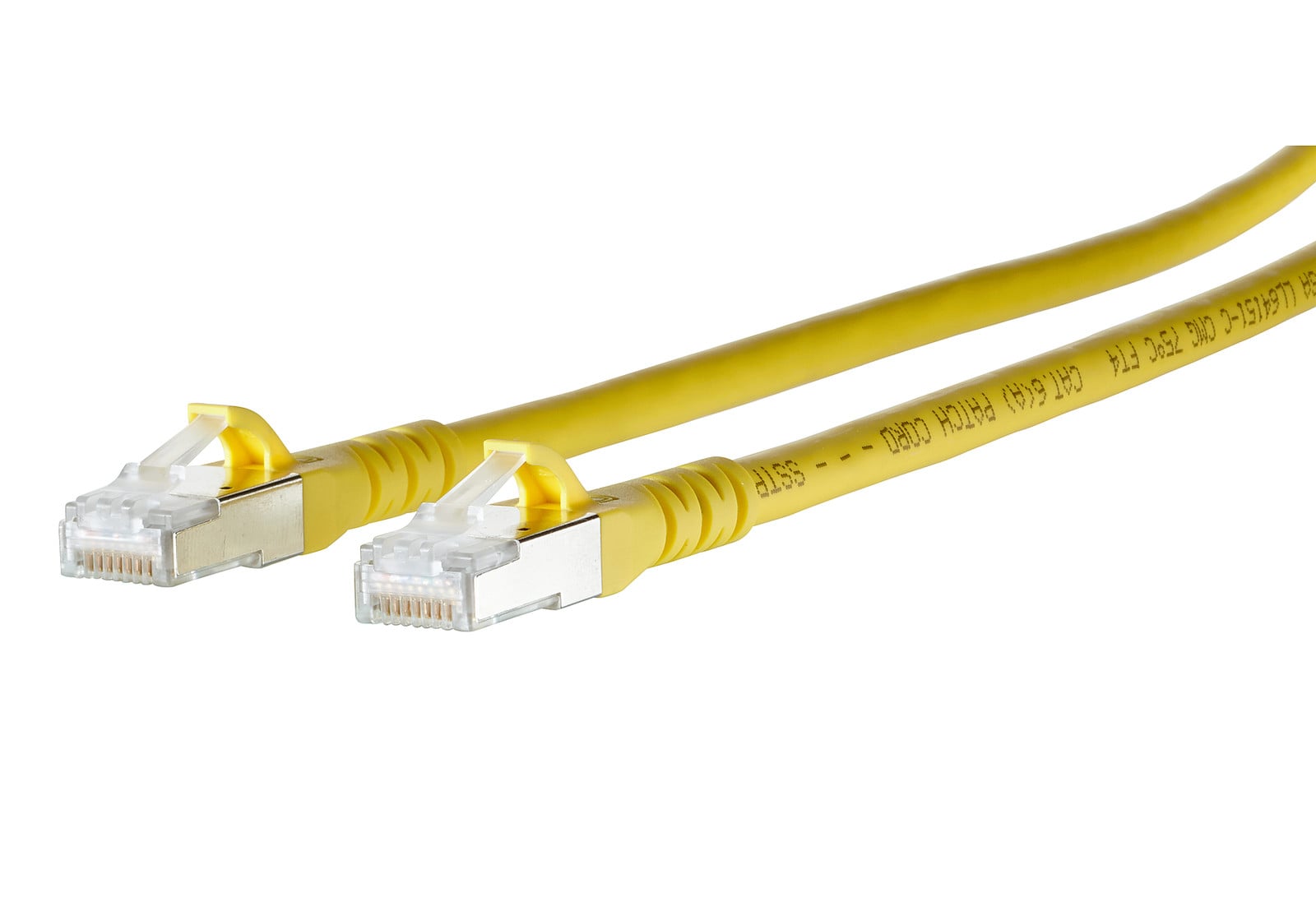 BTR Netcom Cat6a patchkabel S/FTP geel 0,5 meter