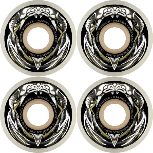 Skateboard Rollen Bones Jhanka Gonzalez 4 Stk. (53mm - Weiß)