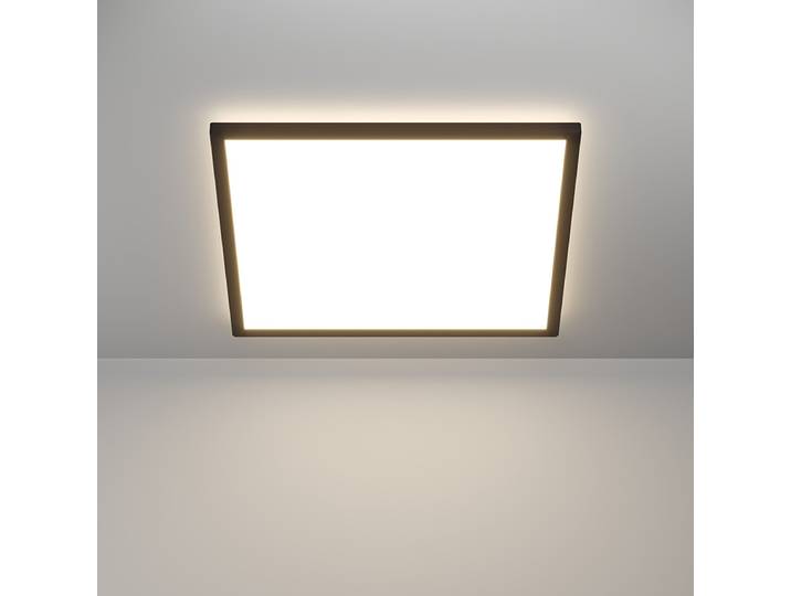 Plafonnier LED 50 x 50cm Noir/Noir polycarbonate LED Module LED