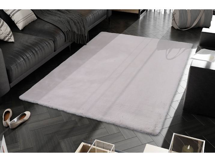 Hochflor-Teppich OCI DIE TEPPICHMARKE ROCKY SOFT, Fell Haptik , braun (cappuccino), B:200cm H:35mm L:290cm, Polyester, Teppiche, Hochflor-Teppich, Kunstfell, weich, kuschelig, maschinell gewebt, Kaninchen Haptik