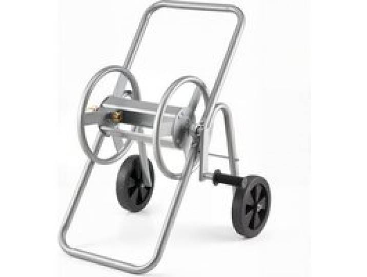VEVOR Chariot enrouleur de tuyau, capacité du tuyau d'eau 1,5 cm et 53 m (tuyau non inclus), outils mobiles avec roues, plantation extérieure en acier avec revêtement poudre pour jardin, cour, pelouse