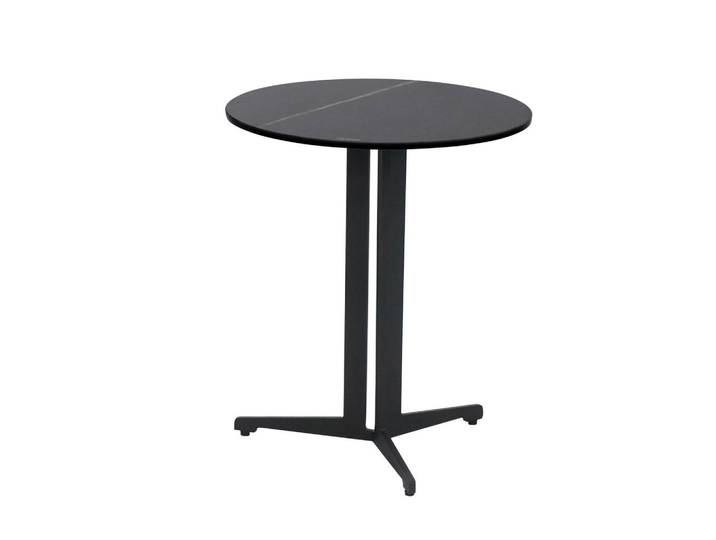 Novel Beistelltisch, Schwarz, Metall, Glas, Keramik, rund, Säule, 40x45x40 cm, Wohnzimmer, Wohnzimmertische, Beistelltisch, Beistelltische rund