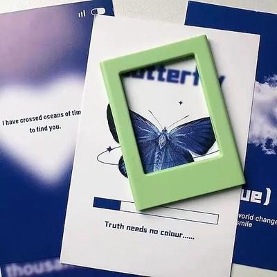 Boho-Stil, länglicher, 7,6 cm (3 Zoll) breiter, horizontaler magnetischer Fotorahmen aus Kunststoff, für Fujifilm Instax-Negative, zur Fotopräsentation, zum Festhalten schöner Momente, für Büro,