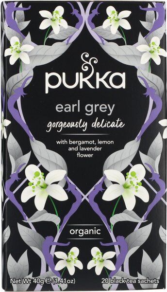 Pukka Earl Grey Te Øko., 20 Breve
