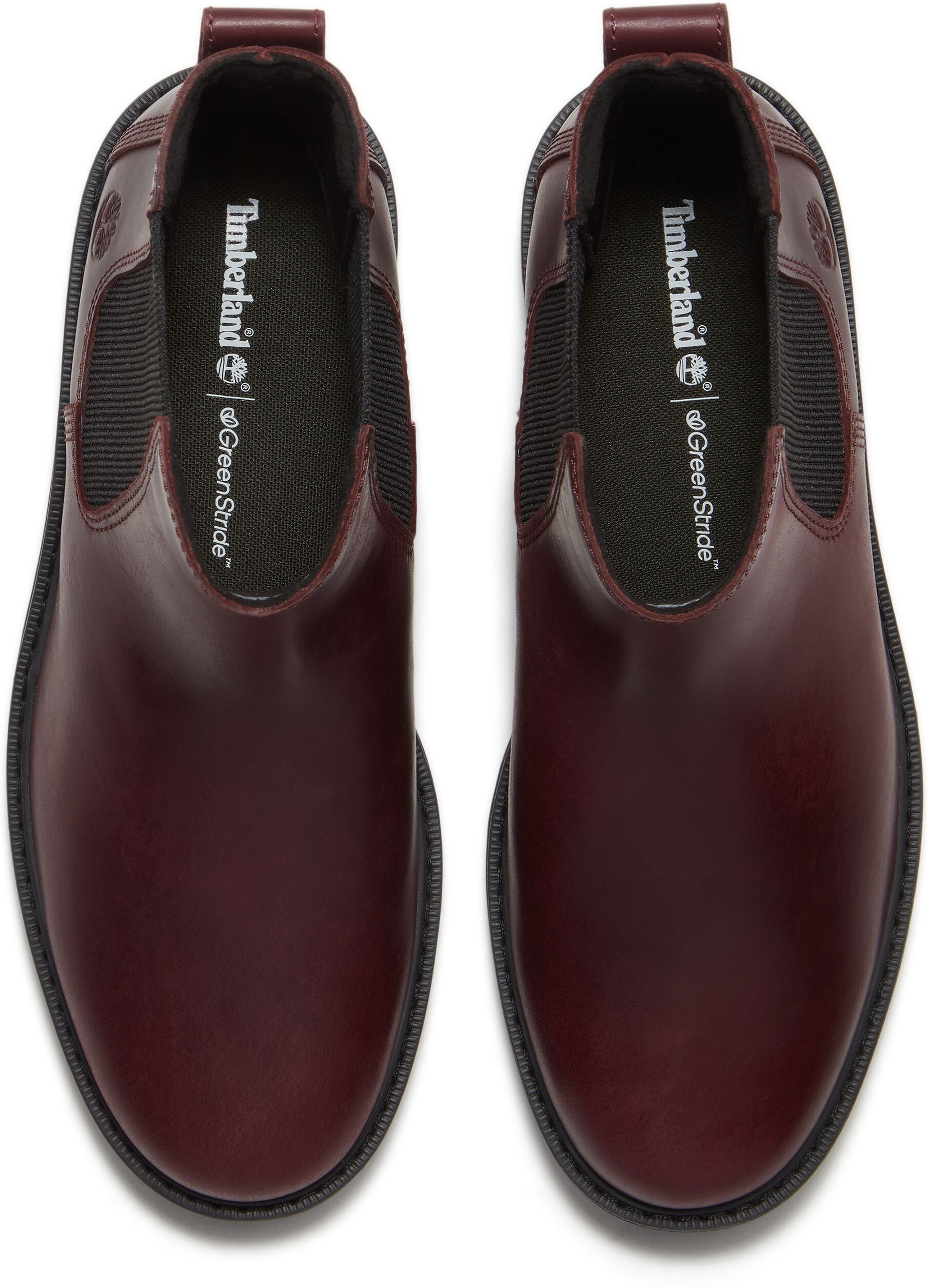 Chelseaboots TIMBERLAND "BRITTON DRIVE - MID CHELSEA BO", Damen, Gr. 41,5, Synthetik, rot (burgundy ful), Leder, Schuhe Chelseaboots, Topseller