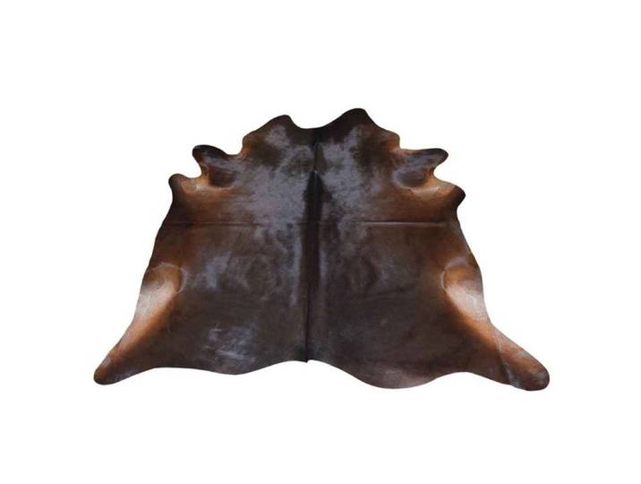 Tapis Déco  Peau de Vache  195x230cm Marron Foncé