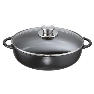 Bratpfanne SCHULTE-UFER "Rustika", schwarz, Ø:28cm, Pfannen, Bratpfanne, Induktion