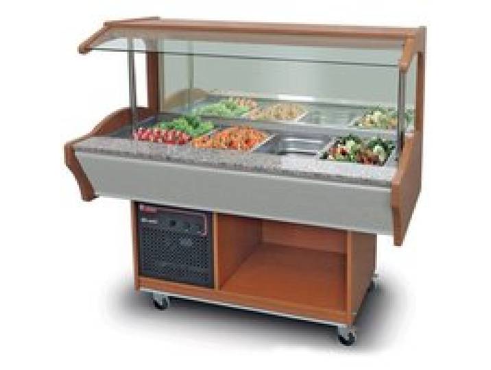Buffet Réfrigéré Self Service Mural Professionnel - 4 bacs GN 1/1 - Furnotel
