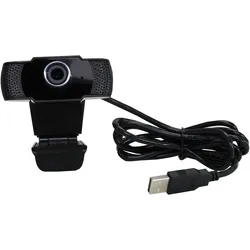 Leotec WEBCAM FHD USB 1080P (2 Mpx), Webcam, Schwarz