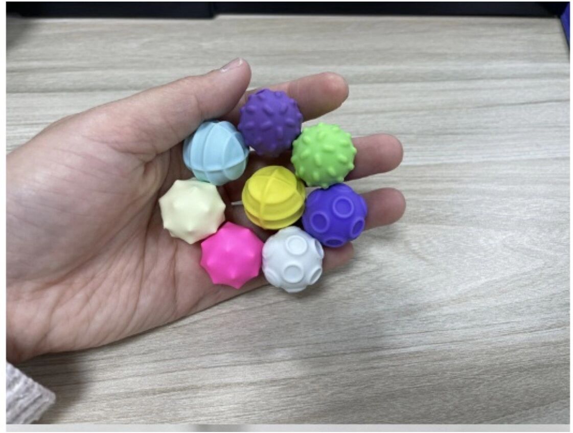 INF Stressabbau Silikon Magnet-Fidget-Bälle 4er-Pack — Leise magnetische Sensorikbälle für Fingermassage und Konzentration