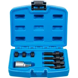 BGS, Gewindeschneider + Gewindebohrer, Gewinde-Reparatur-Satz für Radbolzen & Radmuttern M12 & M14 8-tlg.