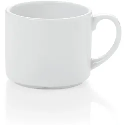 36x Becher Tasse, 300 ml, Hamburg System, weiß, Porzellan, Kaffeetasse