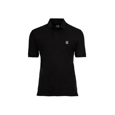 Poloshirt ARMANI EXCHANGE "Poloshirt", Herren, Gr. S, schwarz, Obermaterial: 100% Baumwolle CO., Shirts