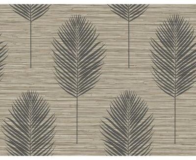 A-Street Prints Bali Light Brown Fern Wallpaper