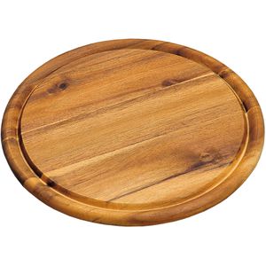 Kesper Schneidebrett 28442 aus Akazienholz, 25 x 1,5 cm, mit Saftrille