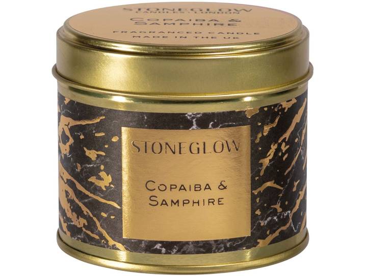 Stoneglow Duftkerze Luna gold/schwarz H 7.8 cm - Material: Wachs - Duftkerze
