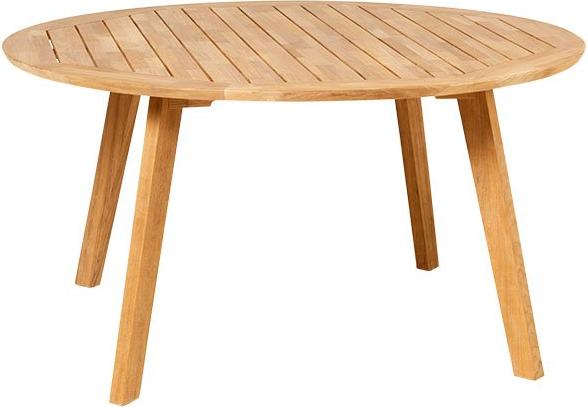 Diana Mosaic Tisch Rund Durchmesser 145 cm aus Teakholz Natur