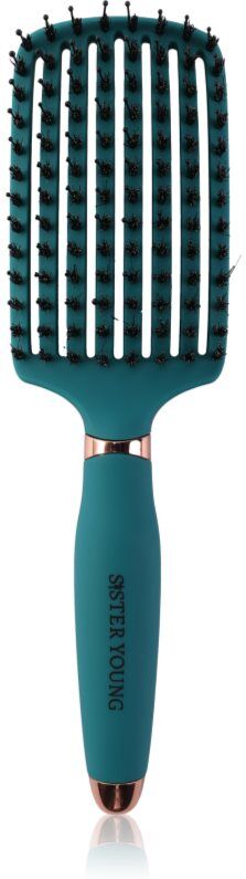Sister Young OVIA brosse plate pour cheveux Green BV 1 pcs