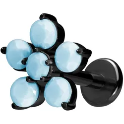 Titan Labret mit Push Fit BLUME + SYNTHETISCHE TÜRKISE