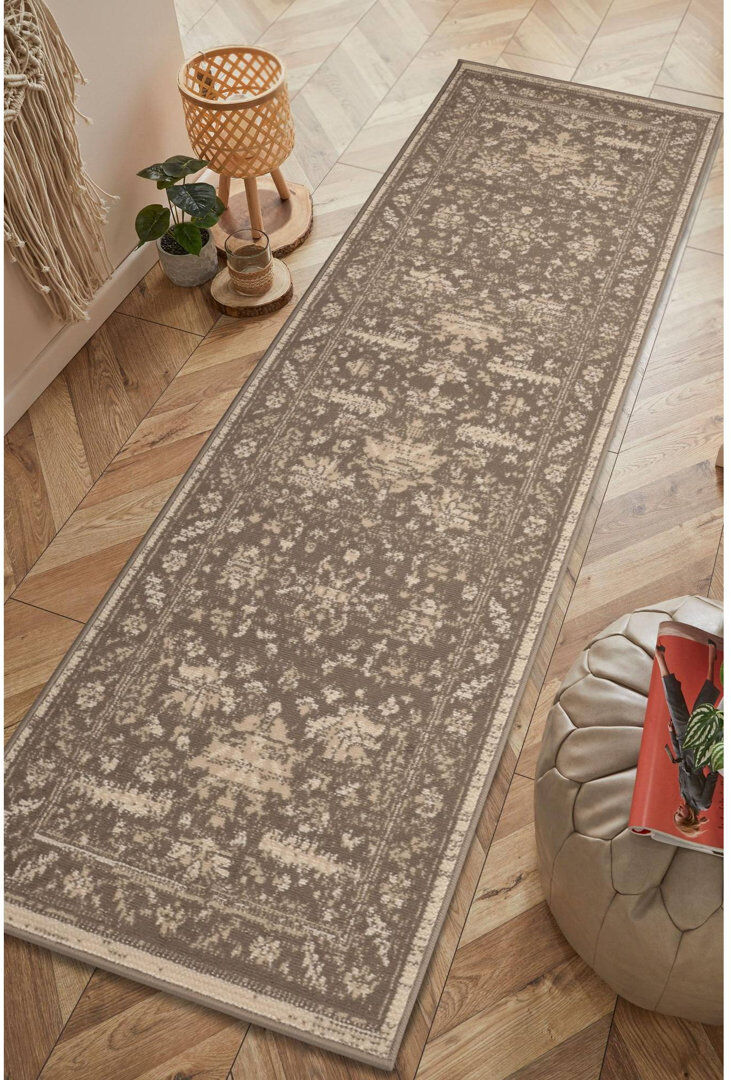 Oriental Weavers Maestro Stone Dhurrie Runner 67 x 300cm
