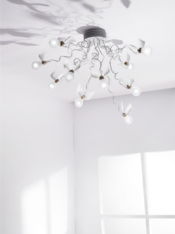 Ingo Maurer LED-Deckenleuchte BIRDIE´S NEST 1067550 4251545400824