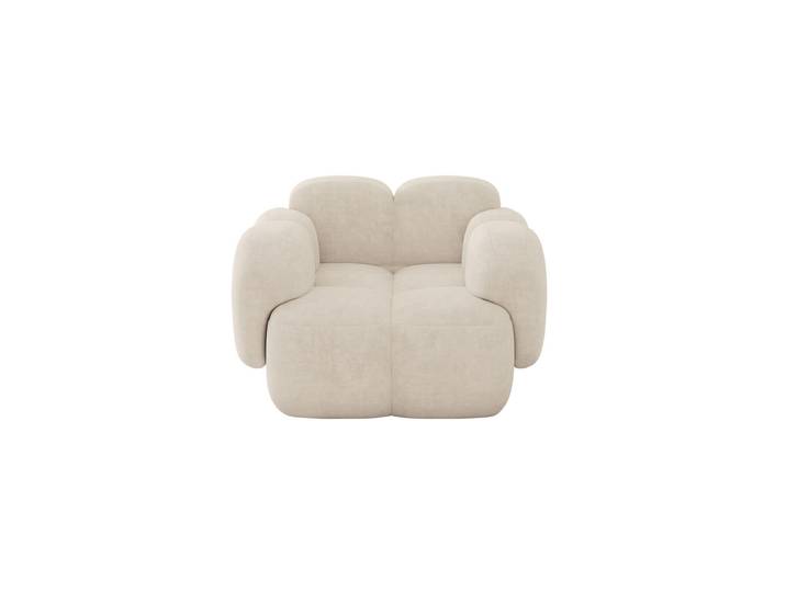 Sessel MIKO-F Beige - Dream Velvet 202.02
