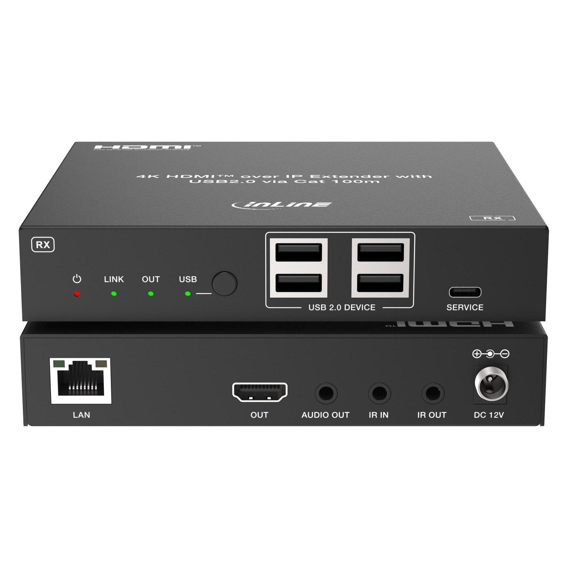 Aten Przełącznik Altusen InLine KVM Extender over IP, HDMI 4K/60Hz, 100m, Set (57886G)