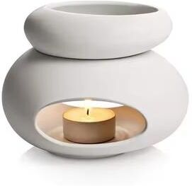 Top Demand Picks 3 In1 Candle Holder, Essential Oils Lamp, Fragrance Incense Burner, Big Capacity Separated Candlestick For Home white