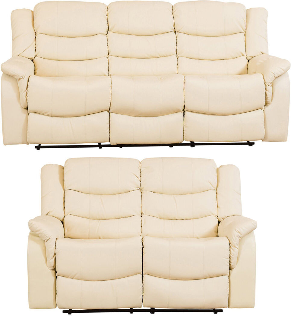 Brayden Studio Sartor 2 Piece Reclining Living Room Set Cream 2