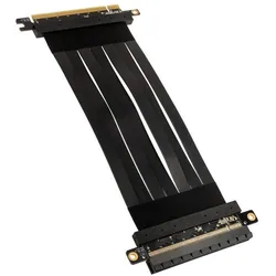 Akasa Riser Black X2 Mark IV, Premium PCIe 4.0 x16 Riser-Kabel (20 cm, Riser Card), Interne Kabel (PC)