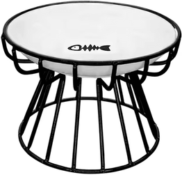 Inspire Curations ComfortNest Elevated Ceramic Pet Feeding Bowl bk093 1a 1c