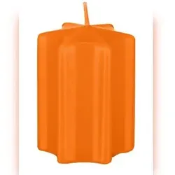 Sternkerzen Mandarin Orange 100 x Ø 60 mm, 4 Stück