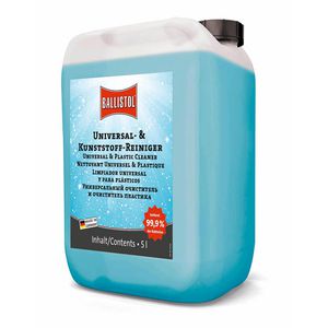 Ballistol Kunststoffreiniger 25434, Universalreiniger, für Auto, Haushalt und Gewerbe, Kanister 5 Liter