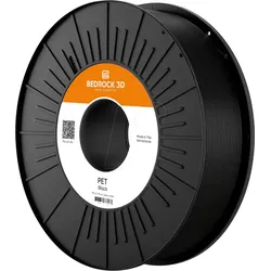 BEDROCK 3D 24603 - Filament, PET, schwarz, 1,75 mm, 2500 g