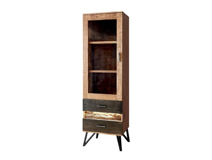 Vitrine HAWK braun /schwarz