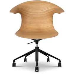Infiniti Drehstuhl Loop 3D Wood 5 Star updown Holz Braun Eiche