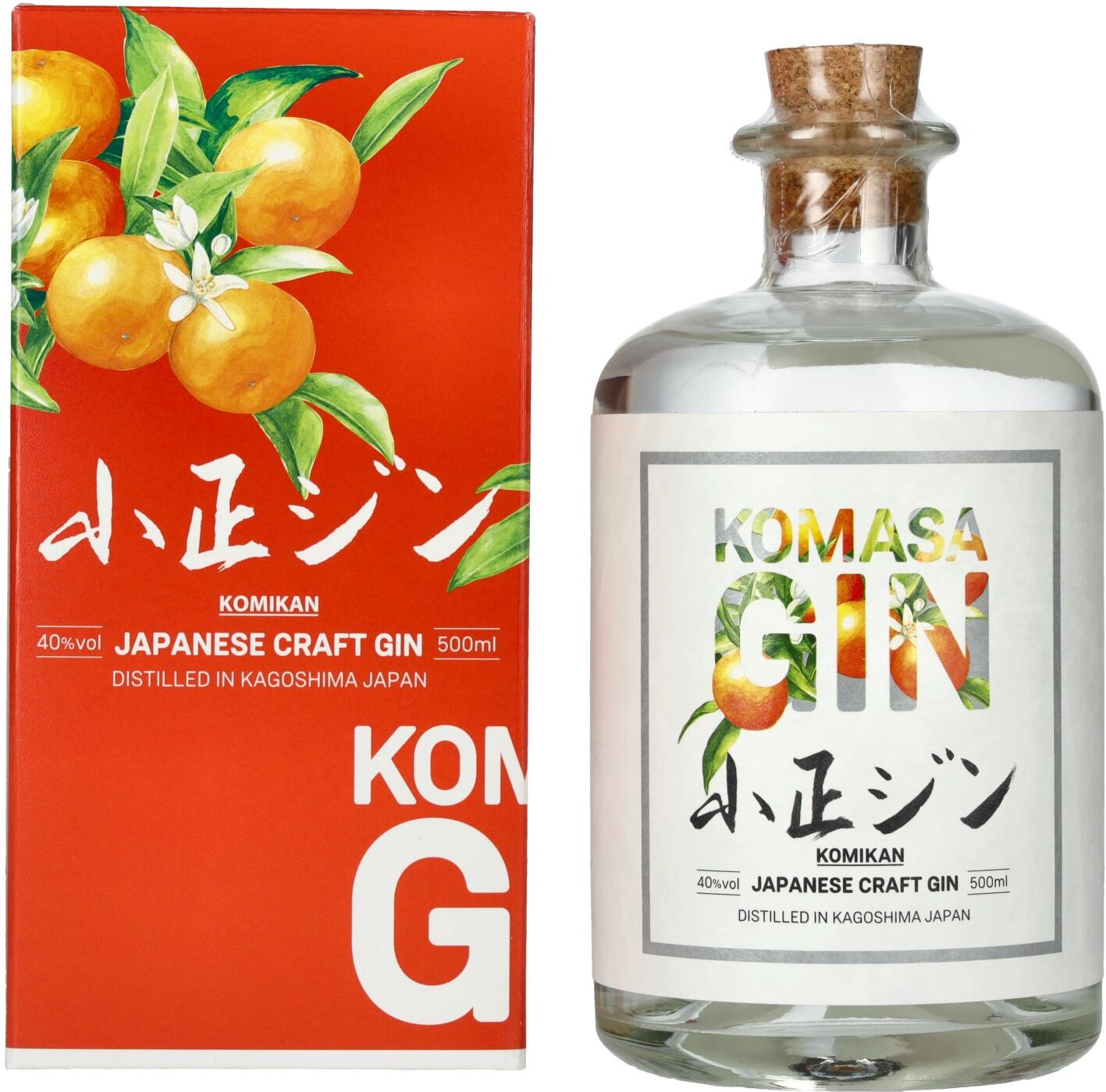 Komasa Gin SAKURAJIMA KOMIKAN 40% Vol. 0,5l in Geschenkbox