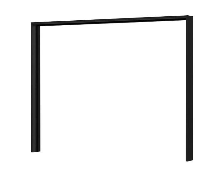 Cadre d’armoire Hagen I 281 x 215 x 24cm Noir Corps : panneau aggloméré enduit