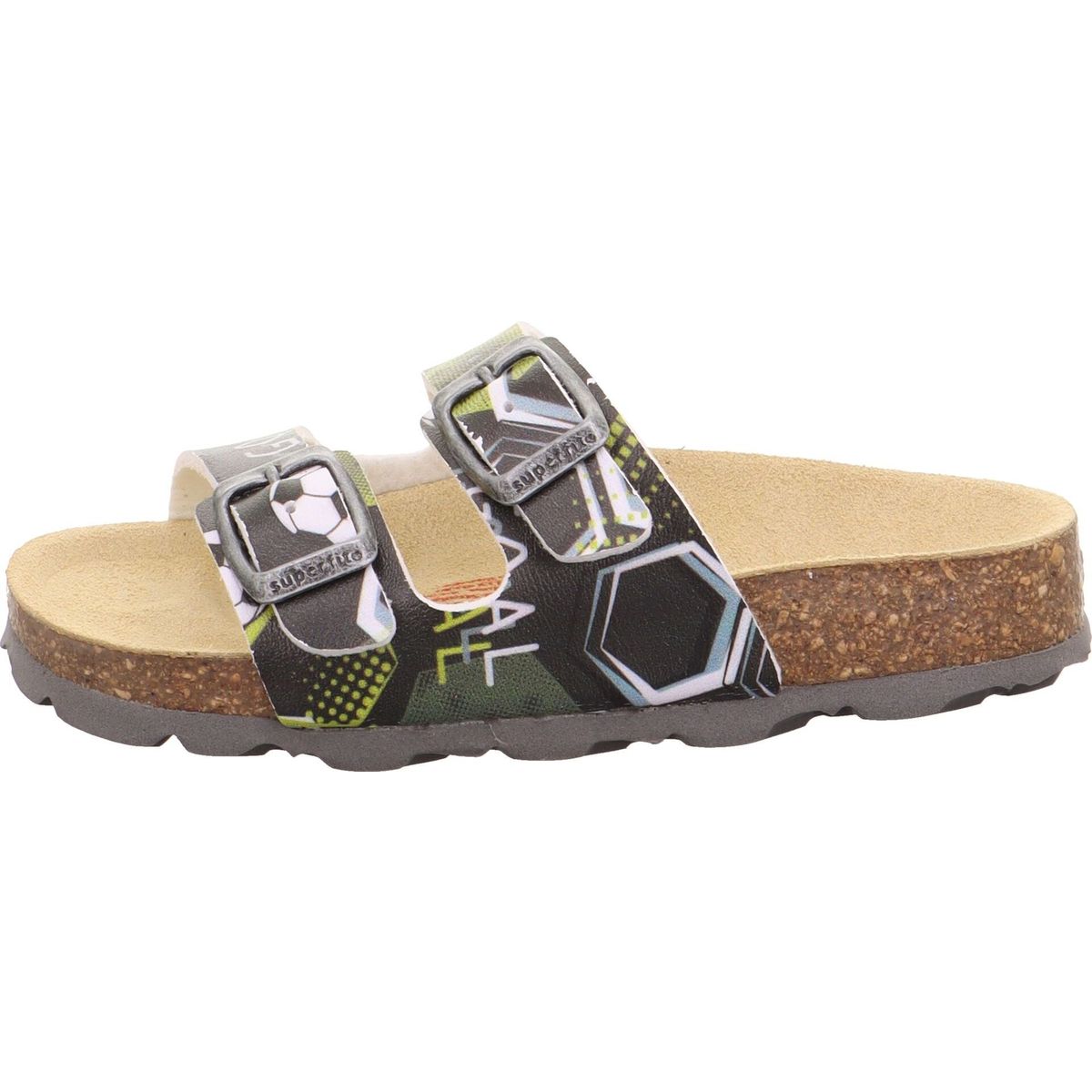 Superfit Fussbettpantoffel schwarz/mehrfarbig (0130) 41 1-800111-0130-41