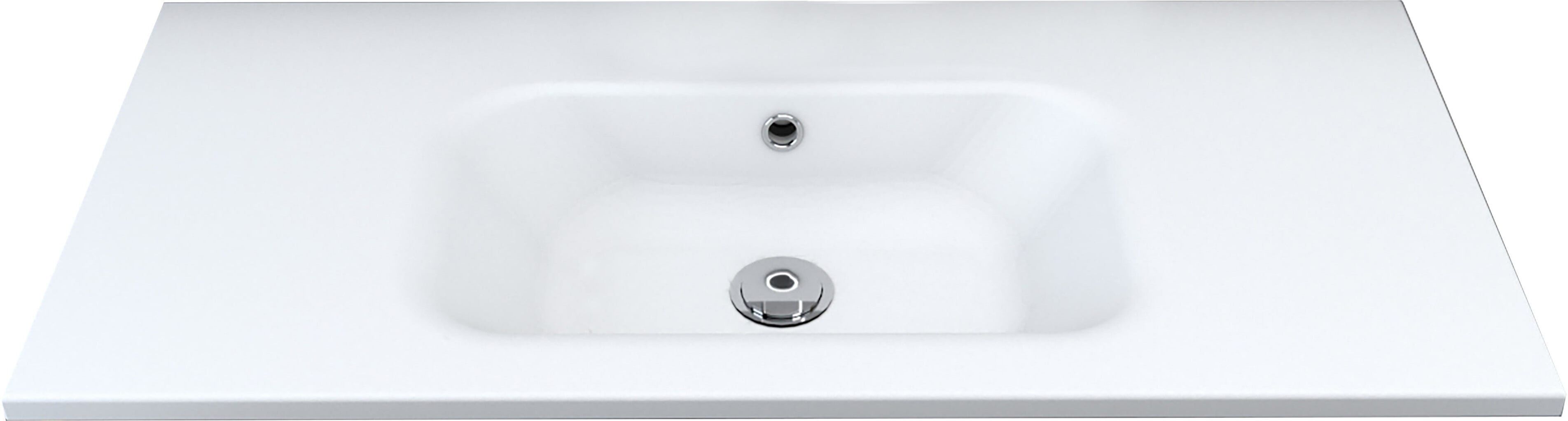 Tecnomat LAVABO INCASSO VENUS FASHION UNA VASCA IN MINERALMARMO BIANCO 101x2x46 cm (LxHxP)