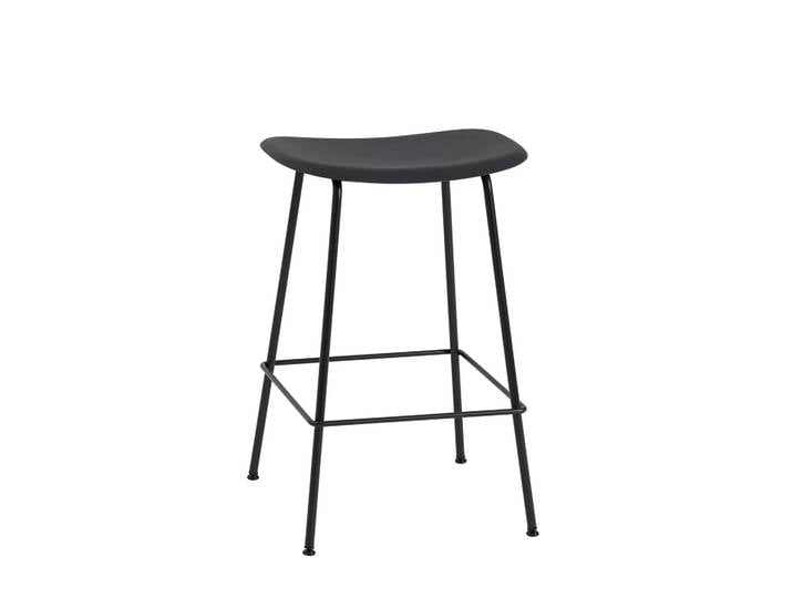 Muuto Fiber Tube Barstuhl 65cm Schwarz