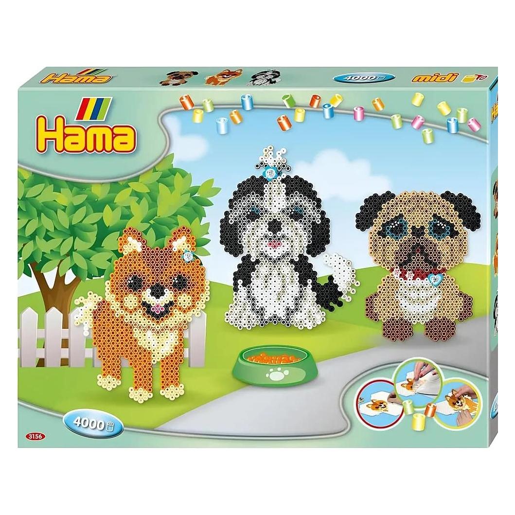 Hama Perlen Bügelperlen Set Midi G1013156-0 Hundefreunde (G1013156-0)