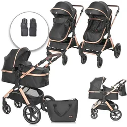 Lorelli, Kinderwagen, Kinderwagen 2 in 1 Viola (0 Monate - 4 Jahre)
